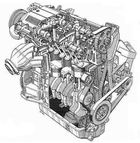 moteur 309 16s en coupe